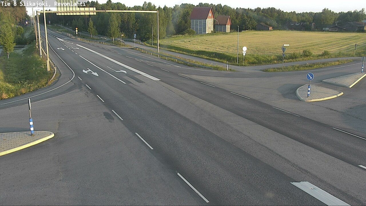 Weather Camera Image Road 8 Siikajoki, Revonlahti, Siikajoki, Pohjois-Pohjanmaa