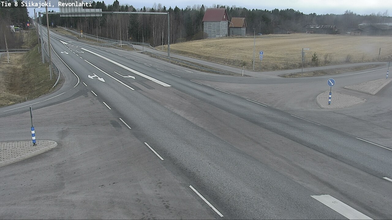 Weather Camera Image Road 8 Siikajoki, Revonlahti, Siikajoki, Pohjois-Pohjanmaa
