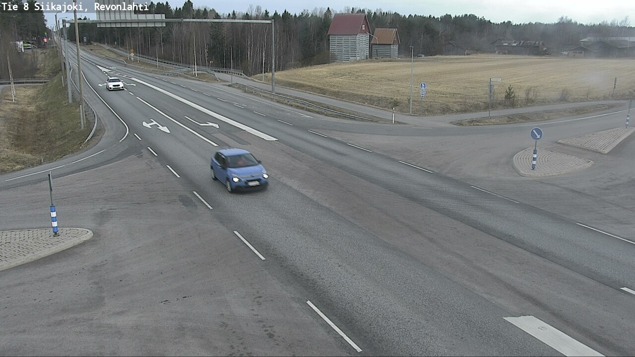 Weather Camera Image Road 8 Siikajoki, Revonlahti, Siikajoki, Pohjois-Pohjanmaa