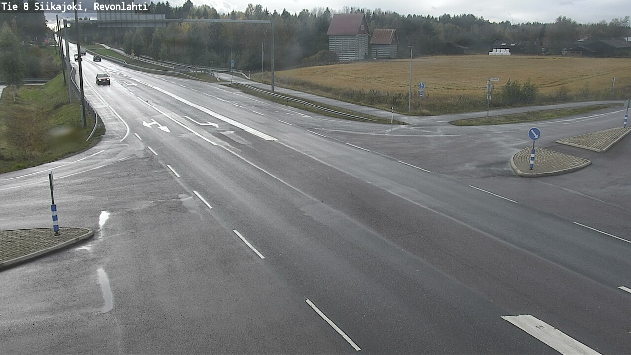 Weather Camera Image Road 8 Siikajoki, Revonlahti, Siikajoki, Pohjois-Pohjanmaa
