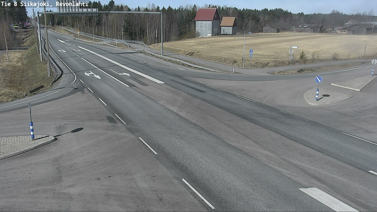 Weather Camera Image Väg 8 Siikajoki, Revolax, Siikajoki, Pohjois-Pohjanmaa