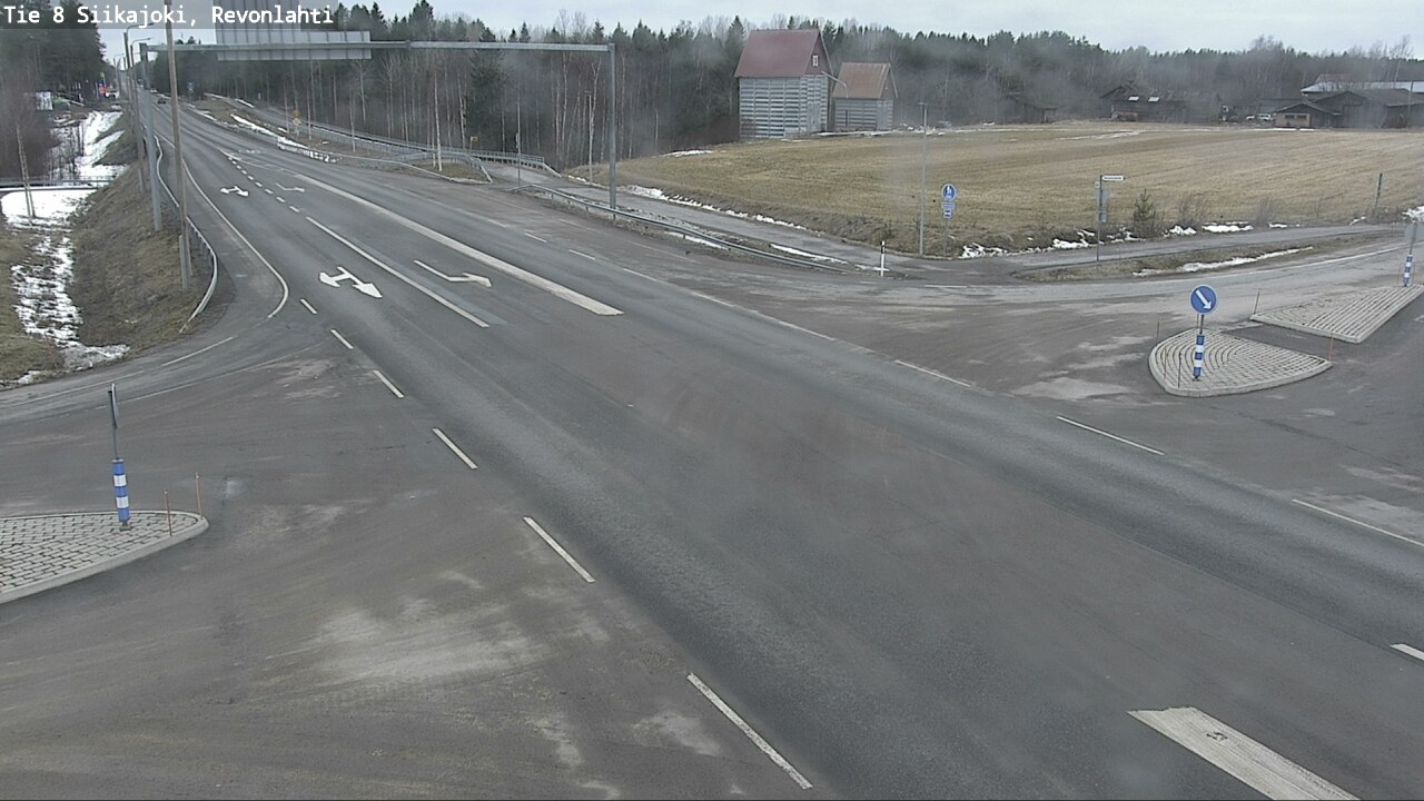 Weather Camera Image Väg 8 Siikajoki, Revolax, Siikajoki, Pohjois-Pohjanmaa