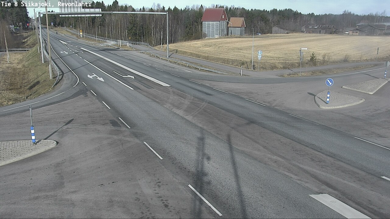 Weather Camera Image Väg 8 Siikajoki, Revolax, Siikajoki, Pohjois-Pohjanmaa