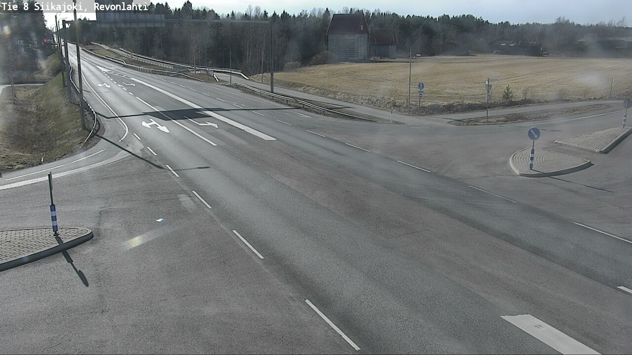 Weather Camera Image Väg 8 Siikajoki, Revolax, Siikajoki, Pohjois-Pohjanmaa