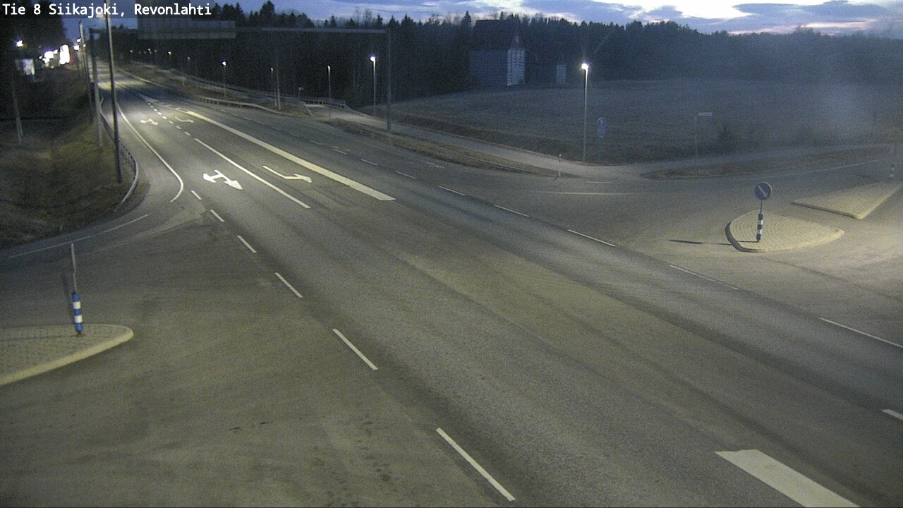 Weather Camera Image Väg 8 Siikajoki, Revolax, Siikajoki, Pohjois-Pohjanmaa