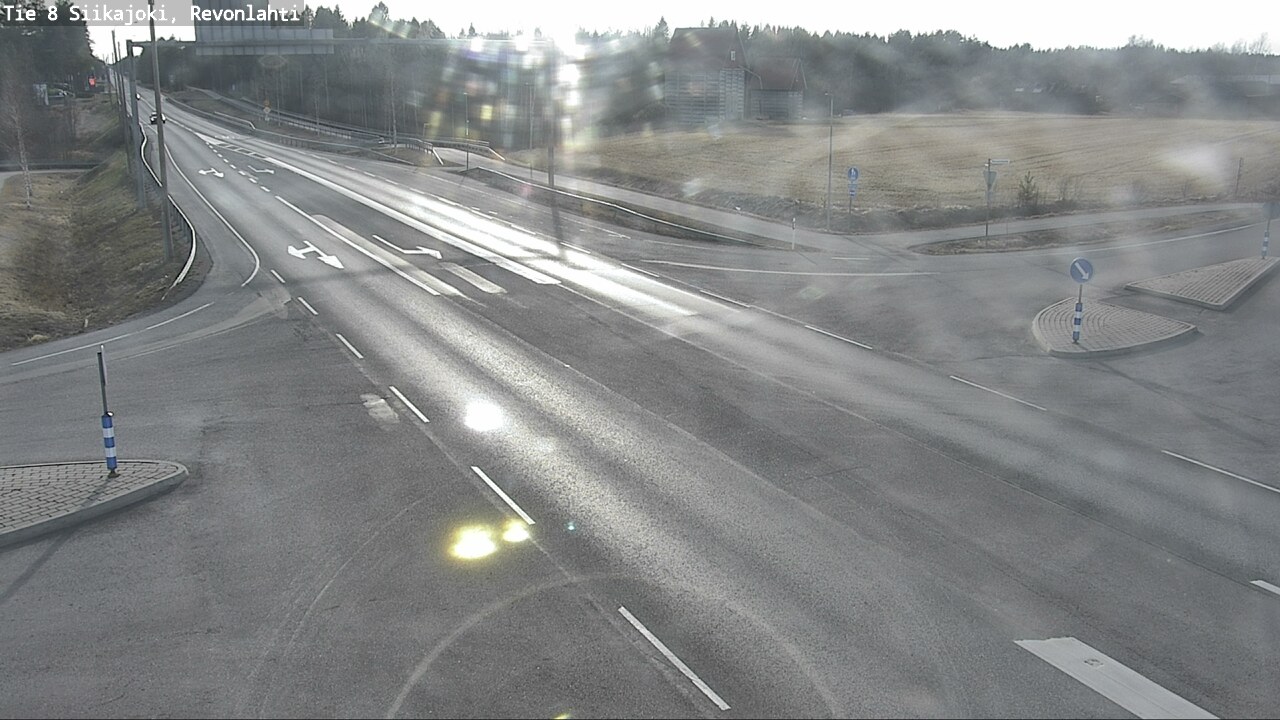 Weather Camera Image Väg 8 Siikajoki, Revolax, Siikajoki, Pohjois-Pohjanmaa