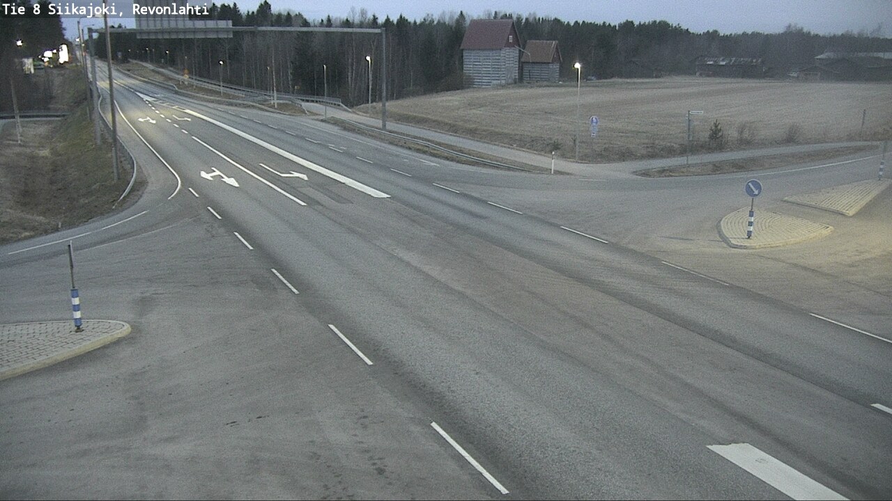 Weather Camera Image Väg 8 Siikajoki, Revolax, Siikajoki, Pohjois-Pohjanmaa