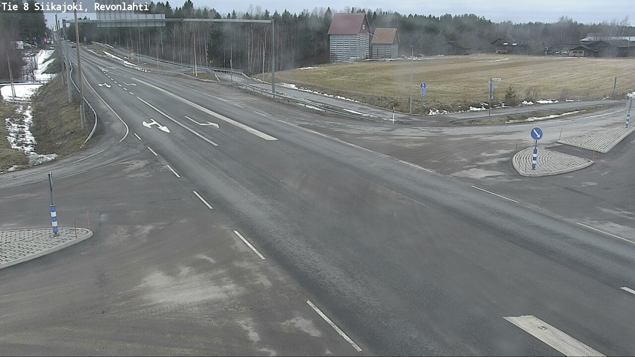 Weather Camera Image Väg 8 Siikajoki, Revolax, Siikajoki, Pohjois-Pohjanmaa