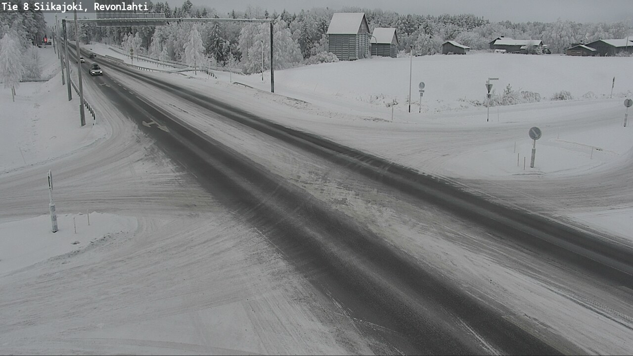 Weather Camera Image Road 8 Siikajoki, Revonlahti, Siikajoki, Pohjois-Pohjanmaa