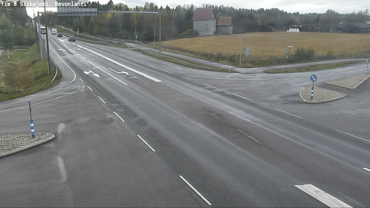 Weather Camera Image Road 8 Siikajoki, Revonlahti, Siikajoki, Pohjois-Pohjanmaa