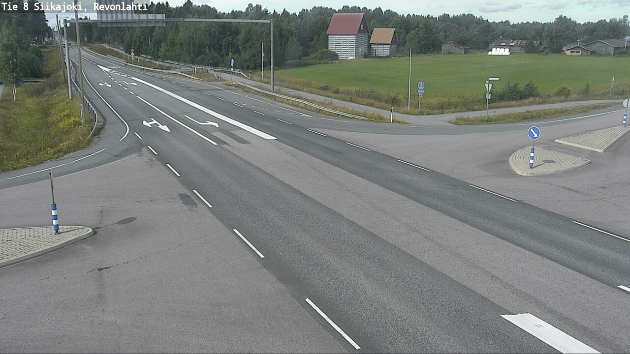 Weather Camera Image Road 8 Siikajoki, Revonlahti, Siikajoki, Pohjois-Pohjanmaa