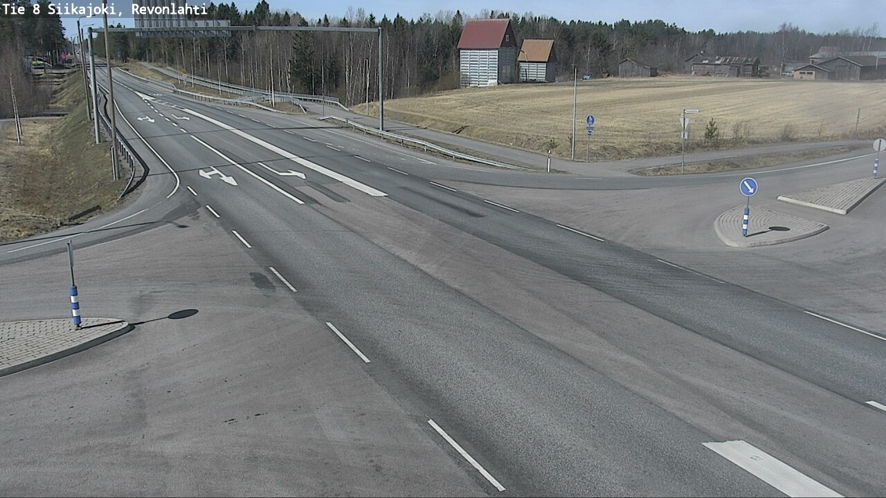 Weather Camera Image Väg 8 Siikajoki, Revolax, Siikajoki, Pohjois-Pohjanmaa