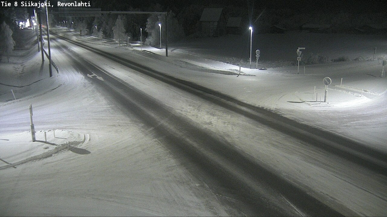 Weather Camera Image Road 8 Siikajoki, Revonlahti, Siikajoki, Pohjois-Pohjanmaa