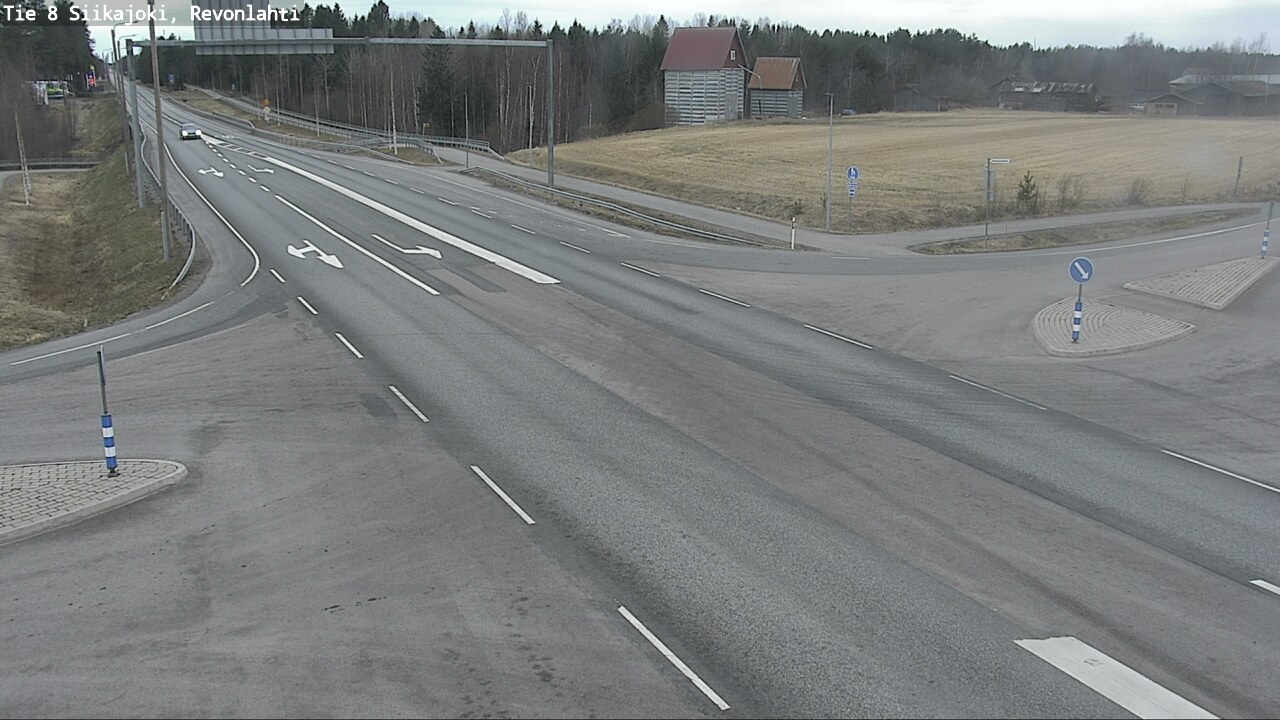 Weather Camera Image Road 8 Siikajoki, Revonlahti, Siikajoki, Pohjois-Pohjanmaa
