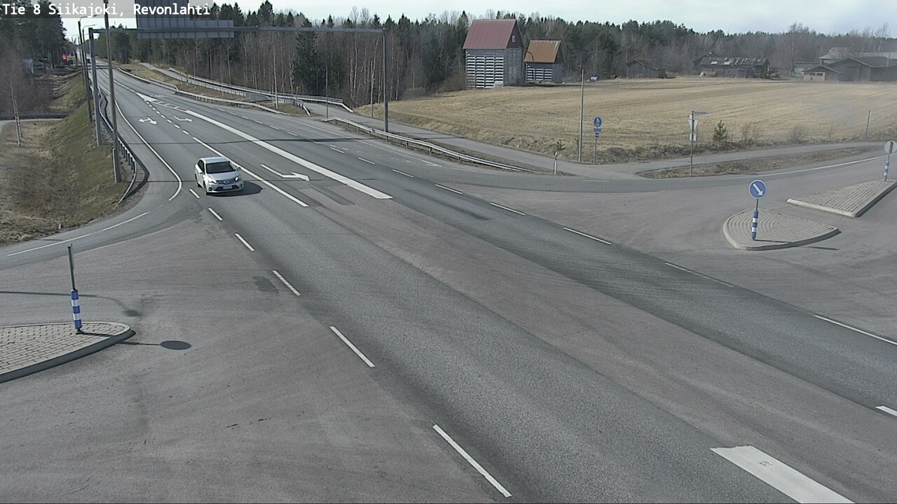 Weather Camera Image Väg 8 Siikajoki, Revolax, Siikajoki, Pohjois-Pohjanmaa