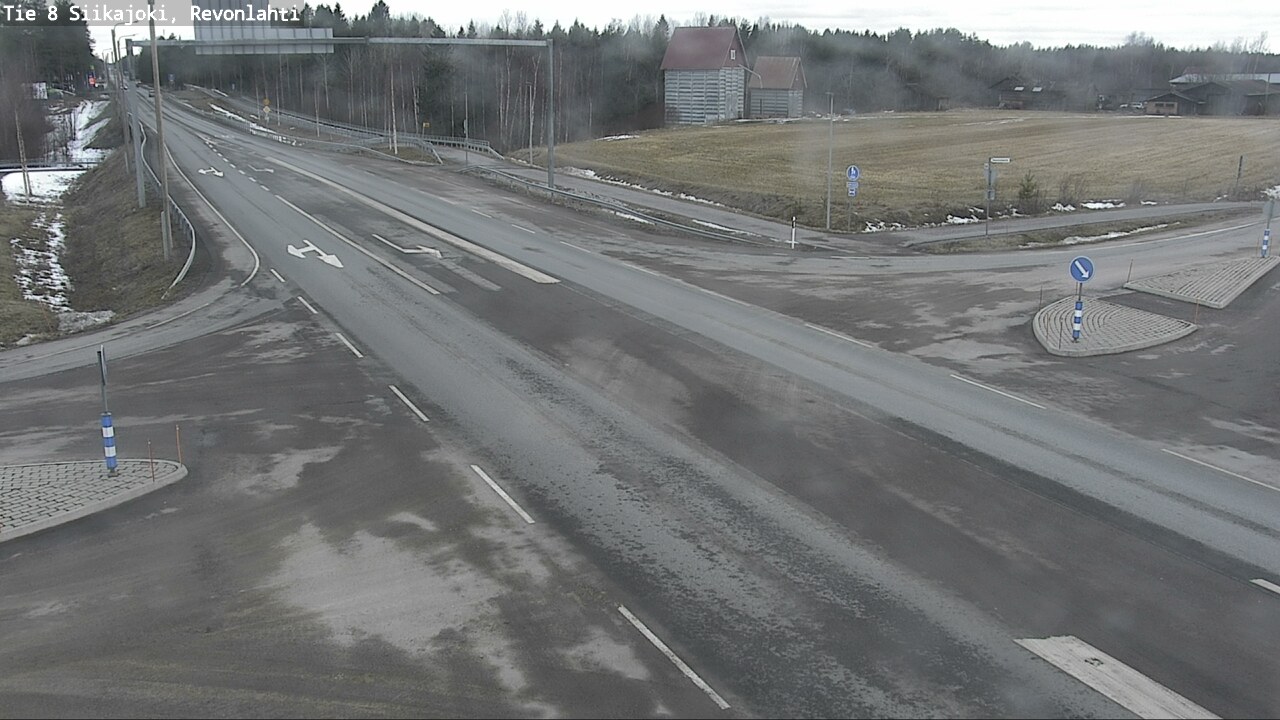 Weather Camera Image Road 8 Siikajoki, Revonlahti, Siikajoki, Pohjois-Pohjanmaa