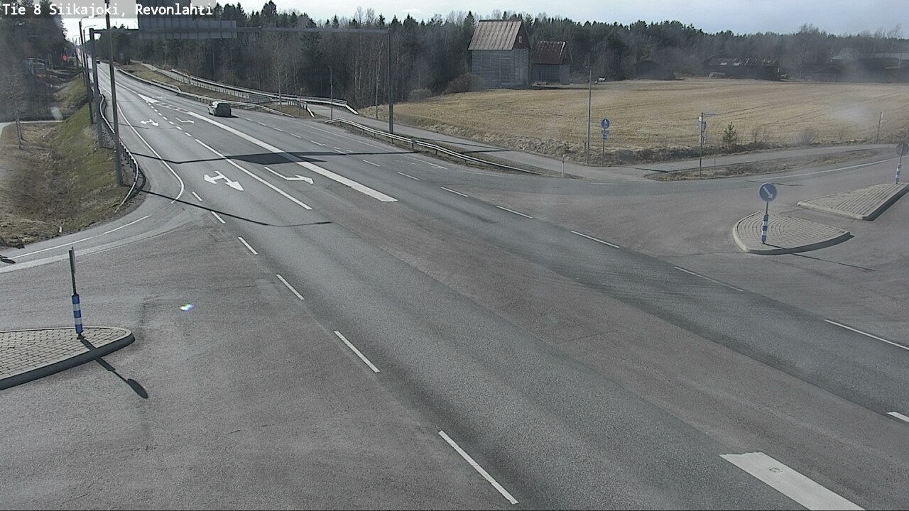 Weather Camera Image Väg 8 Siikajoki, Revolax, Siikajoki, Pohjois-Pohjanmaa