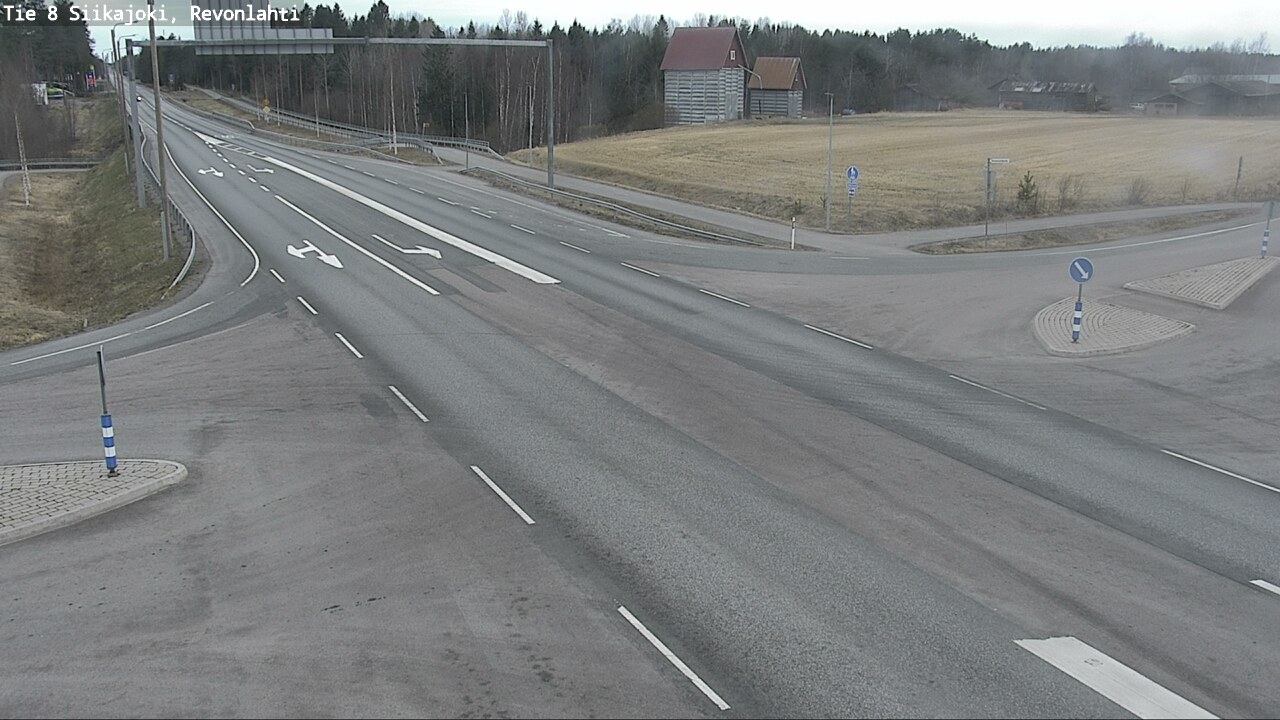 Weather Camera Image Road 8 Siikajoki, Revonlahti, Siikajoki, Pohjois-Pohjanmaa