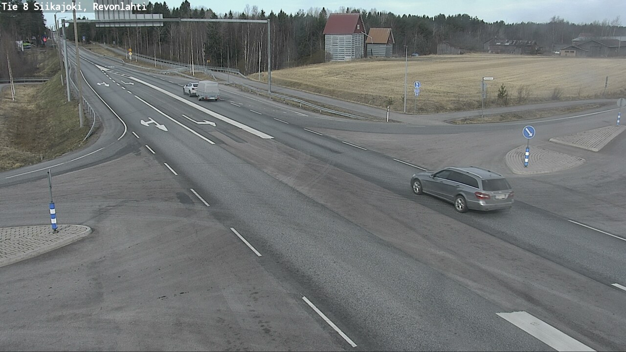 Weather Camera Image Väg 8 Siikajoki, Revolax, Siikajoki, Pohjois-Pohjanmaa