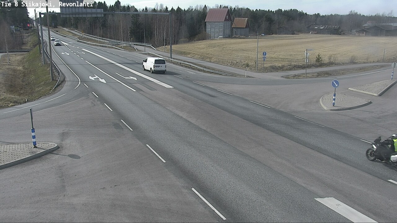 Weather Camera Image Road 8 Siikajoki, Revonlahti, Siikajoki, Pohjois-Pohjanmaa