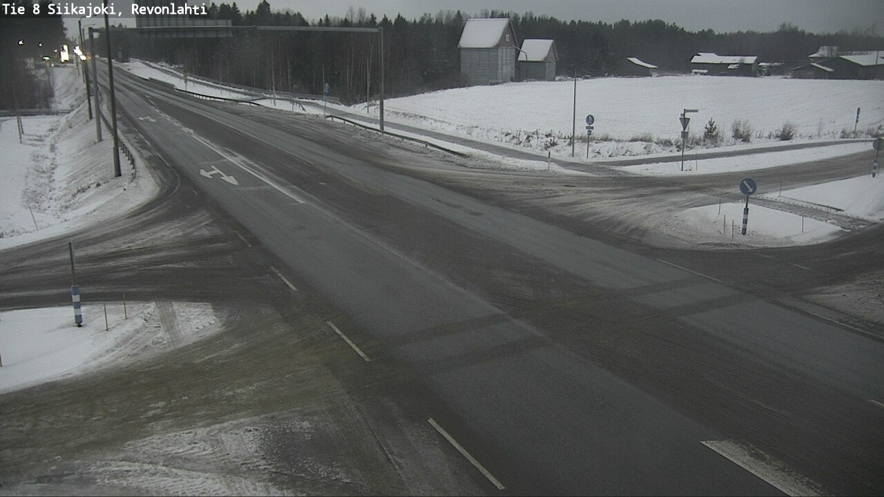 Weather Camera Image Väg 8 Siikajoki, Revolax, Siikajoki, Pohjois-Pohjanmaa
