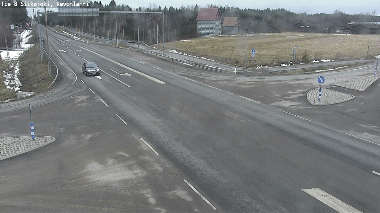 Weather Camera Image Väg 8 Siikajoki, Revolax, Siikajoki, Pohjois-Pohjanmaa
