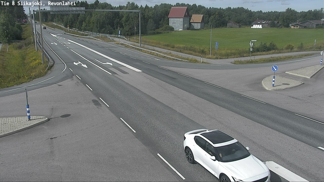 Weather Camera Image Road 8 Siikajoki, Revonlahti, Siikajoki, Pohjois-Pohjanmaa