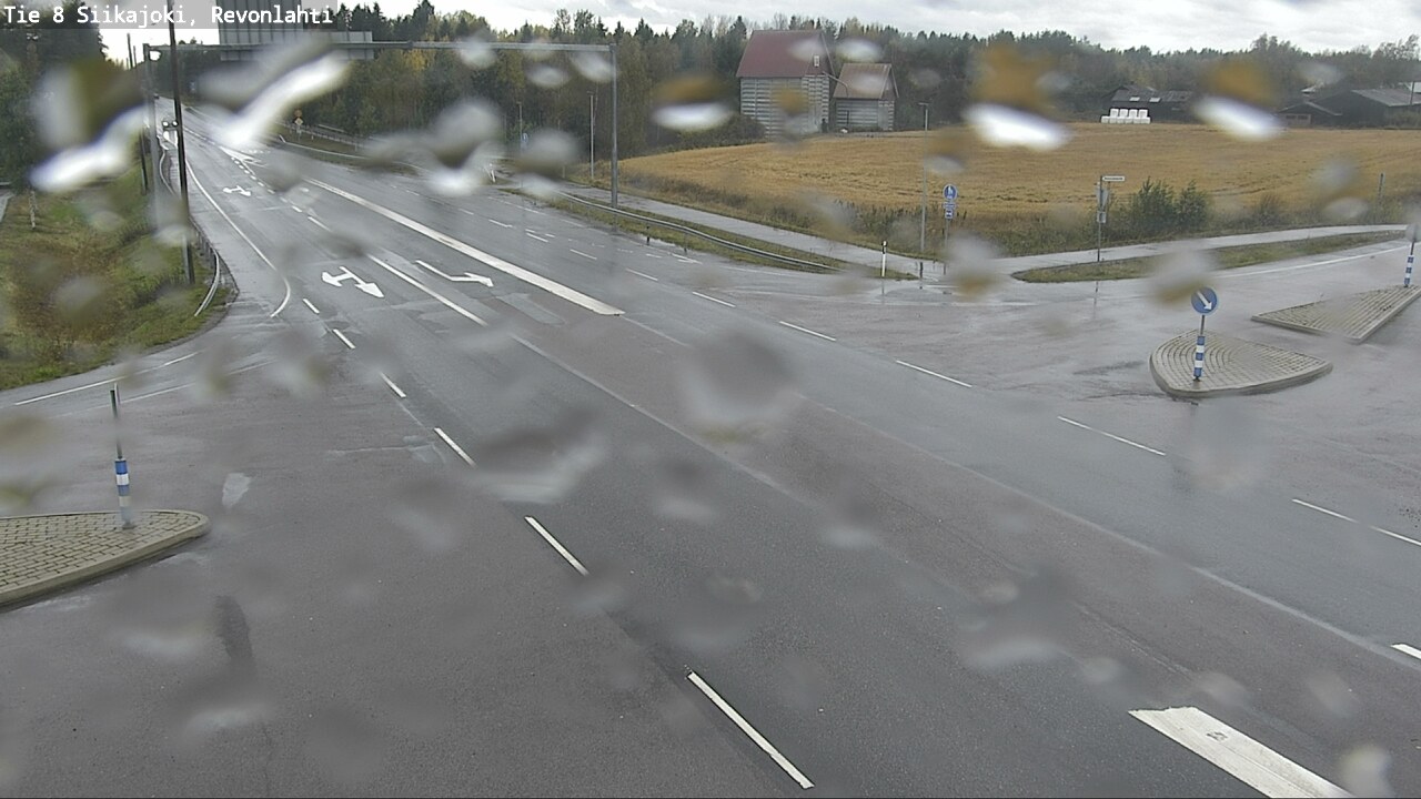 Weather Camera Image Road 8 Siikajoki, Revonlahti, Siikajoki, Pohjois-Pohjanmaa