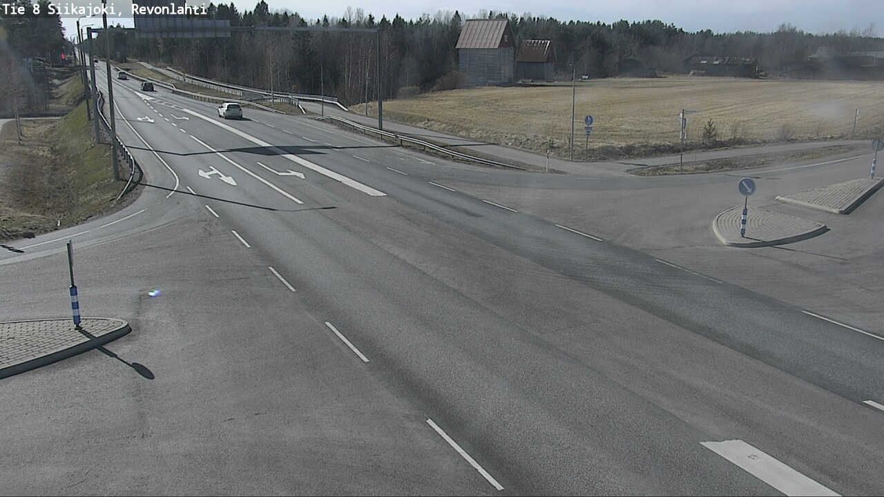Weather Camera Image Väg 8 Siikajoki, Revolax, Siikajoki, Pohjois-Pohjanmaa