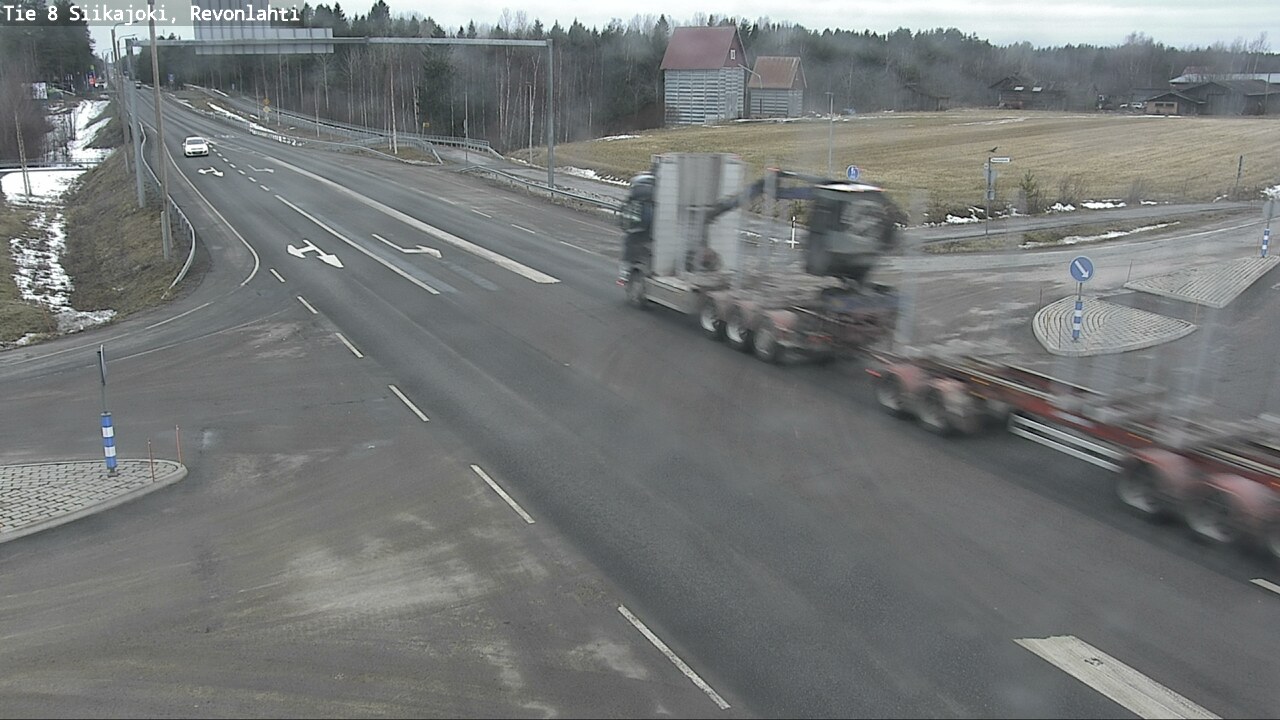 Weather Camera Image Väg 8 Siikajoki, Revolax, Siikajoki, Pohjois-Pohjanmaa
