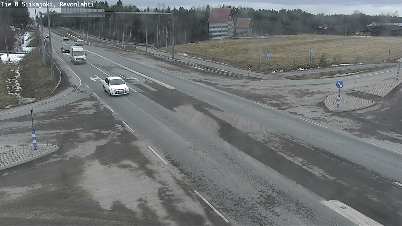 Weather Camera Image Road 8 Siikajoki, Revonlahti, Siikajoki, Pohjois-Pohjanmaa