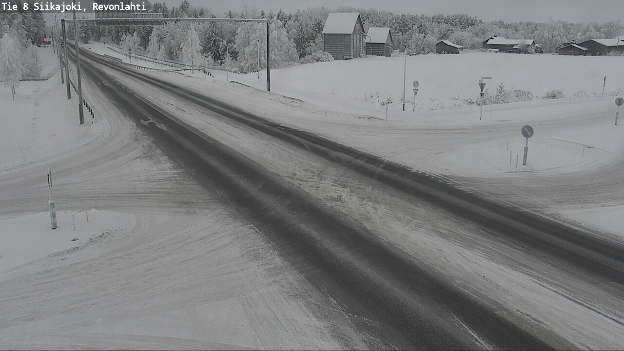 Weather Camera Image Road 8 Siikajoki, Revonlahti, Siikajoki, Pohjois-Pohjanmaa