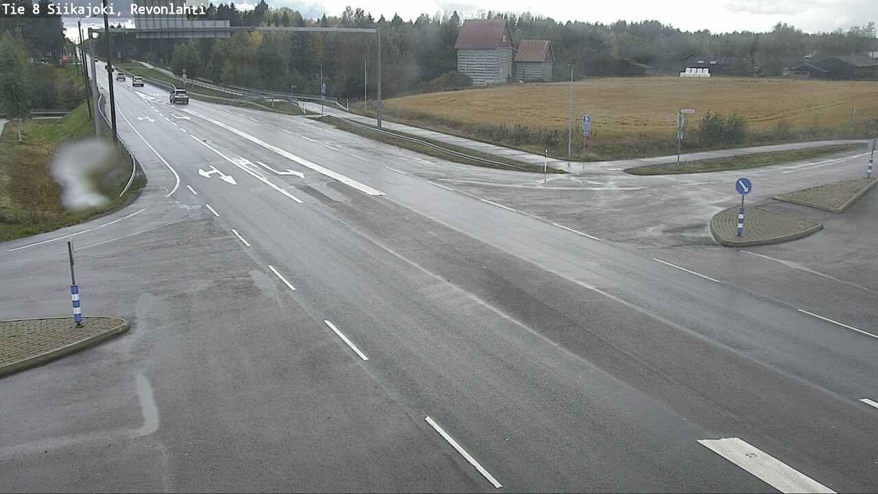 Weather Camera Image Road 8 Siikajoki, Revonlahti, Siikajoki, Pohjois-Pohjanmaa