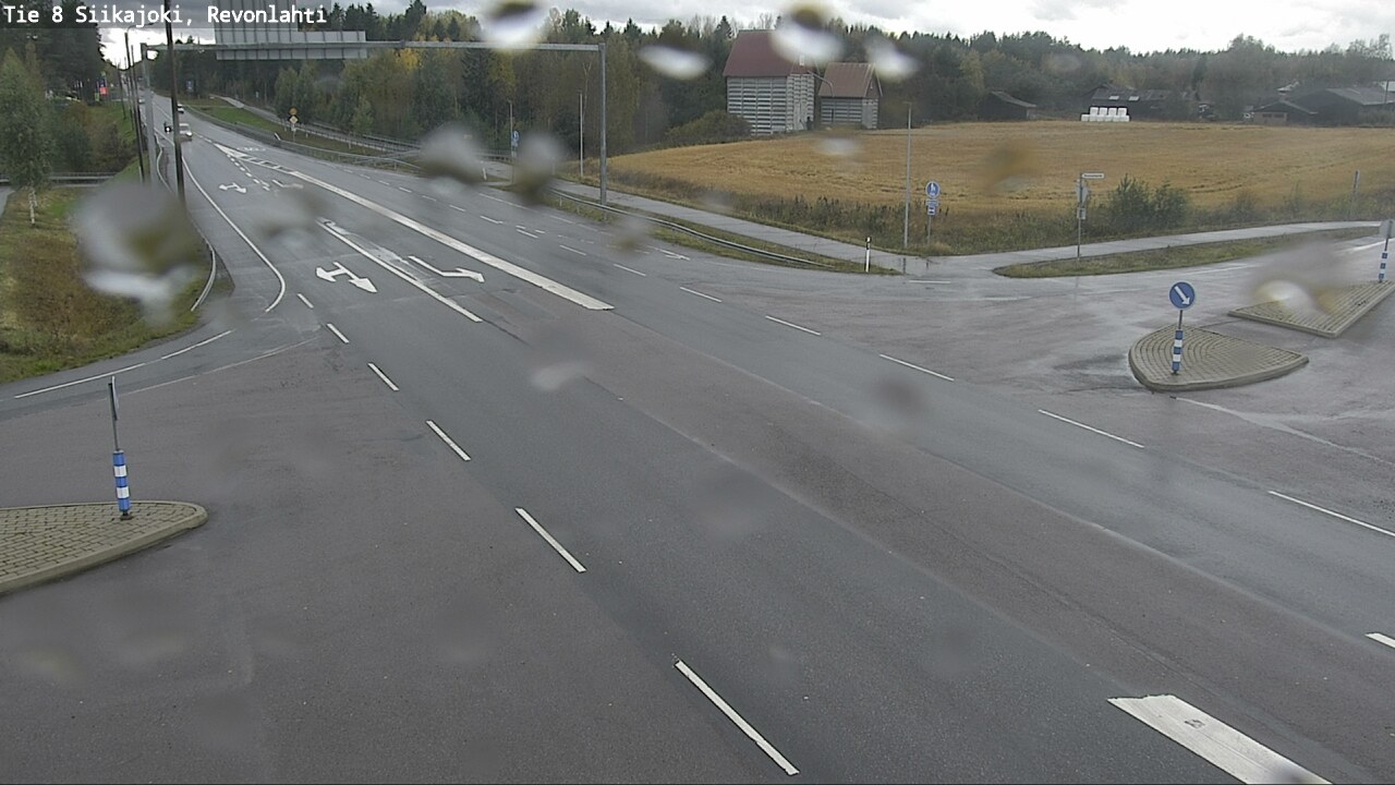Weather Camera Image Road 8 Siikajoki, Revonlahti, Siikajoki, Pohjois-Pohjanmaa