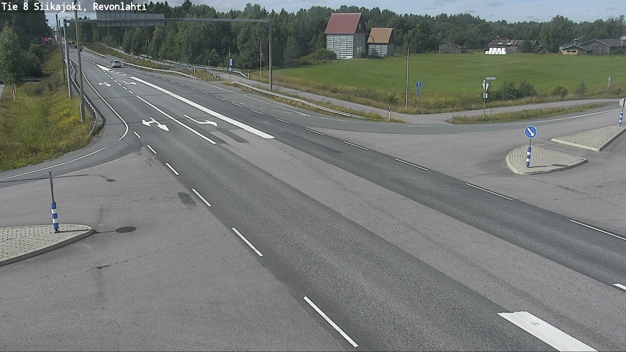 Weather Camera Image Road 8 Siikajoki, Revonlahti, Siikajoki, Pohjois-Pohjanmaa
