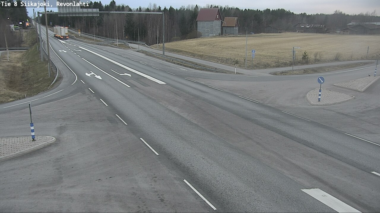 Weather Camera Image Väg 8 Siikajoki, Revolax, Siikajoki, Pohjois-Pohjanmaa
