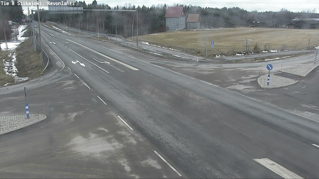 Weather Camera Image Road 8 Siikajoki, Revonlahti, Siikajoki, Pohjois-Pohjanmaa