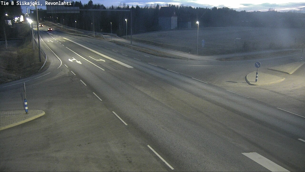 Weather Camera Image Väg 8 Siikajoki, Revolax, Siikajoki, Pohjois-Pohjanmaa