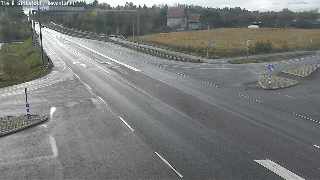 Weather Camera Image Road 8 Siikajoki, Revonlahti, Siikajoki, Pohjois-Pohjanmaa