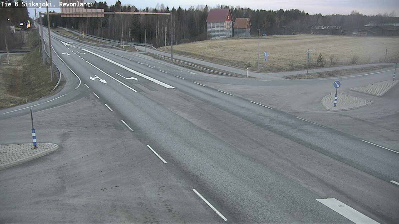 Weather Camera Image Väg 8 Siikajoki, Revolax, Siikajoki, Pohjois-Pohjanmaa