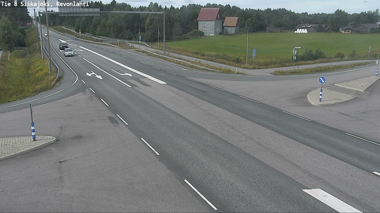 Weather Camera Image Road 8 Siikajoki, Revonlahti, Siikajoki, Pohjois-Pohjanmaa