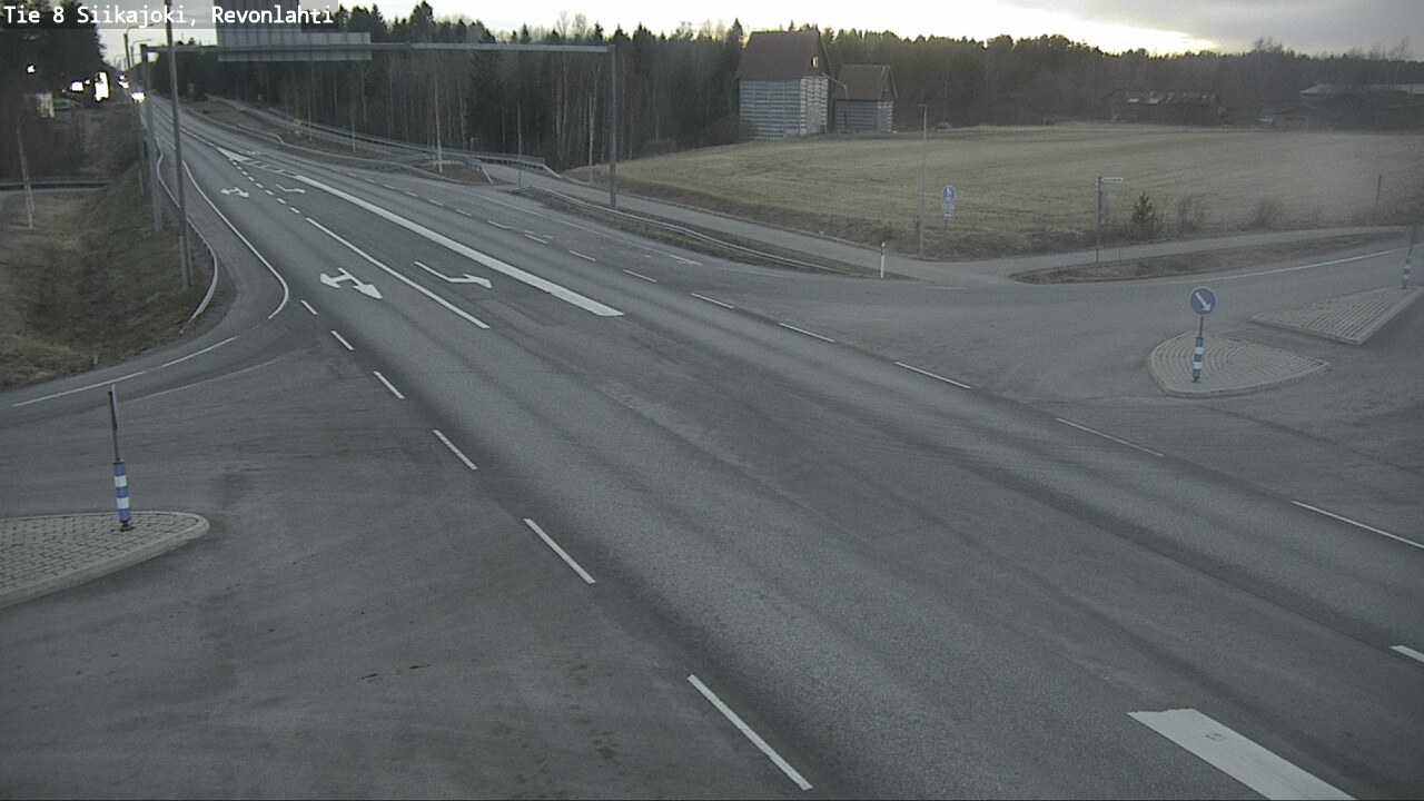 Weather Camera Image Väg 8 Siikajoki, Revolax, Siikajoki, Pohjois-Pohjanmaa