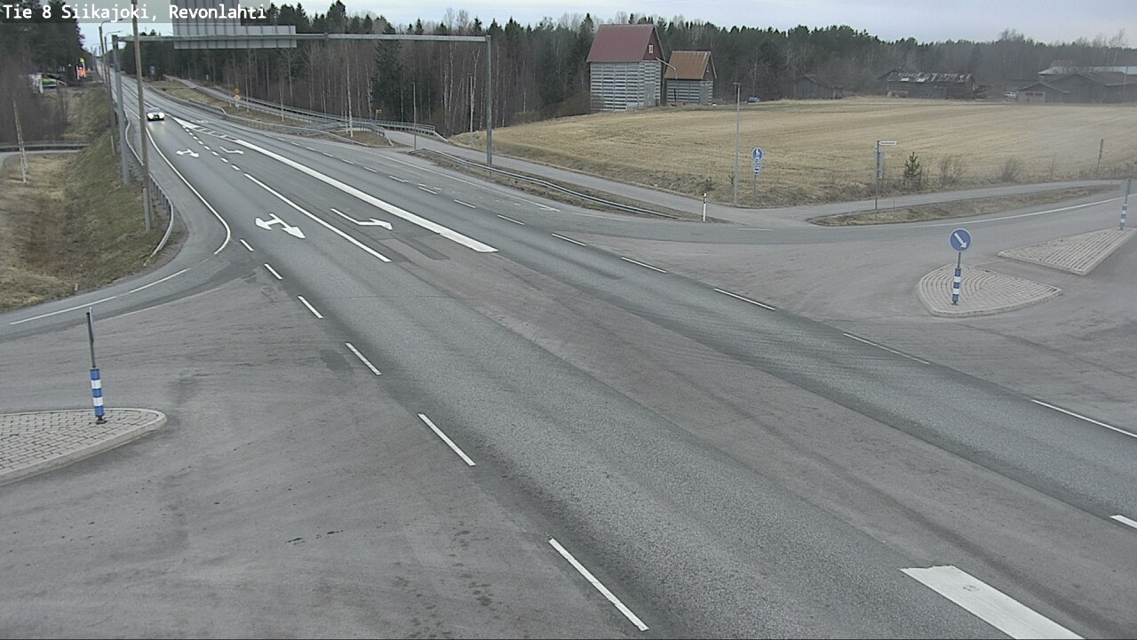 Weather Camera Image Väg 8 Siikajoki, Revolax, Siikajoki, Pohjois-Pohjanmaa