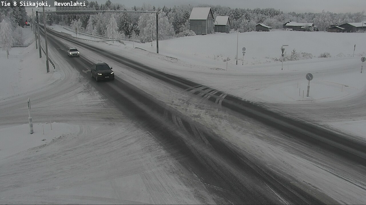 Weather Camera Image Road 8 Siikajoki, Revonlahti, Siikajoki, Pohjois-Pohjanmaa
