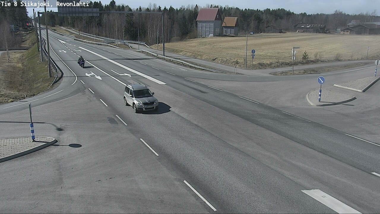 Weather Camera Image Väg 8 Siikajoki, Revolax, Siikajoki, Pohjois-Pohjanmaa