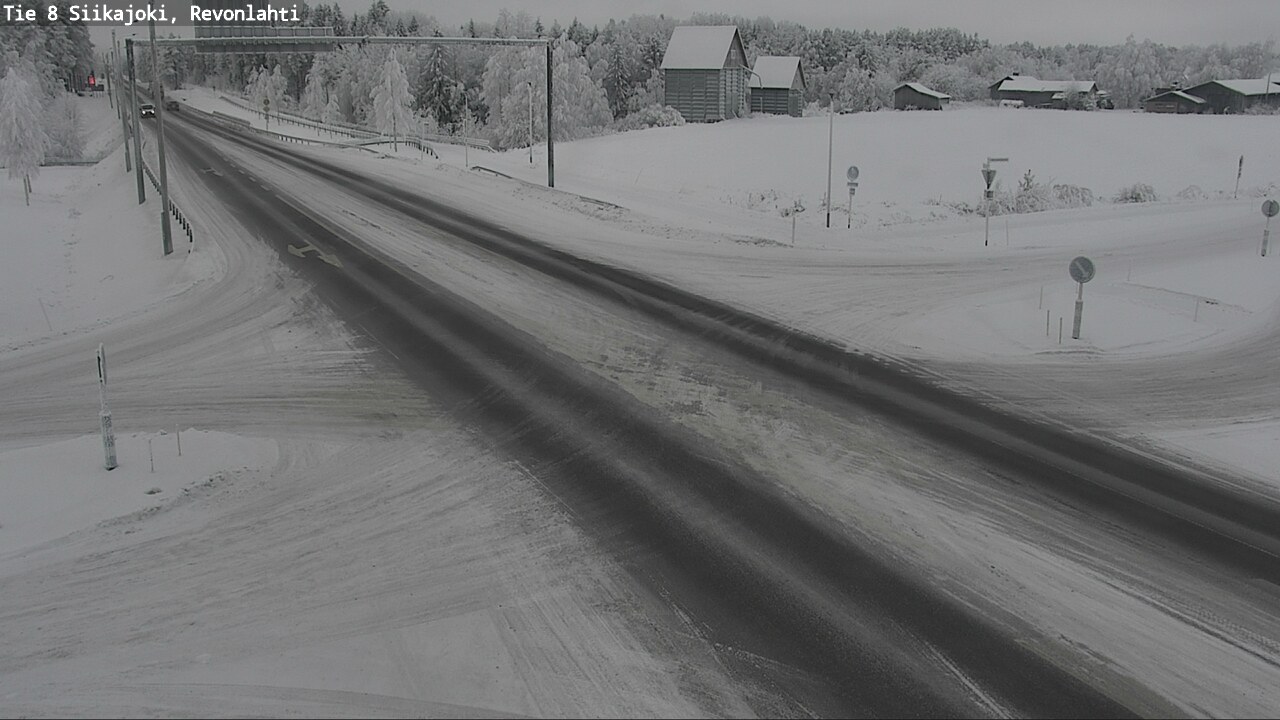Weather Camera Image Road 8 Siikajoki, Revonlahti, Siikajoki, Pohjois-Pohjanmaa