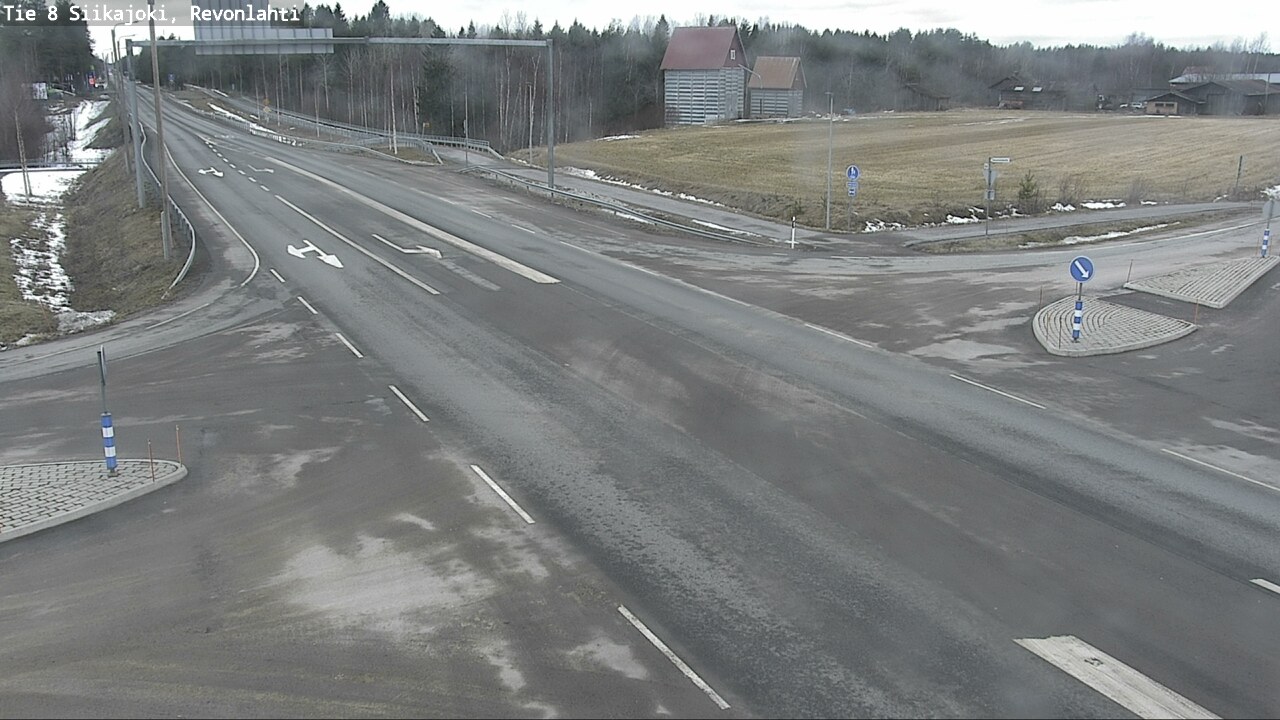 Weather Camera Image Road 8 Siikajoki, Revonlahti, Siikajoki, Pohjois-Pohjanmaa