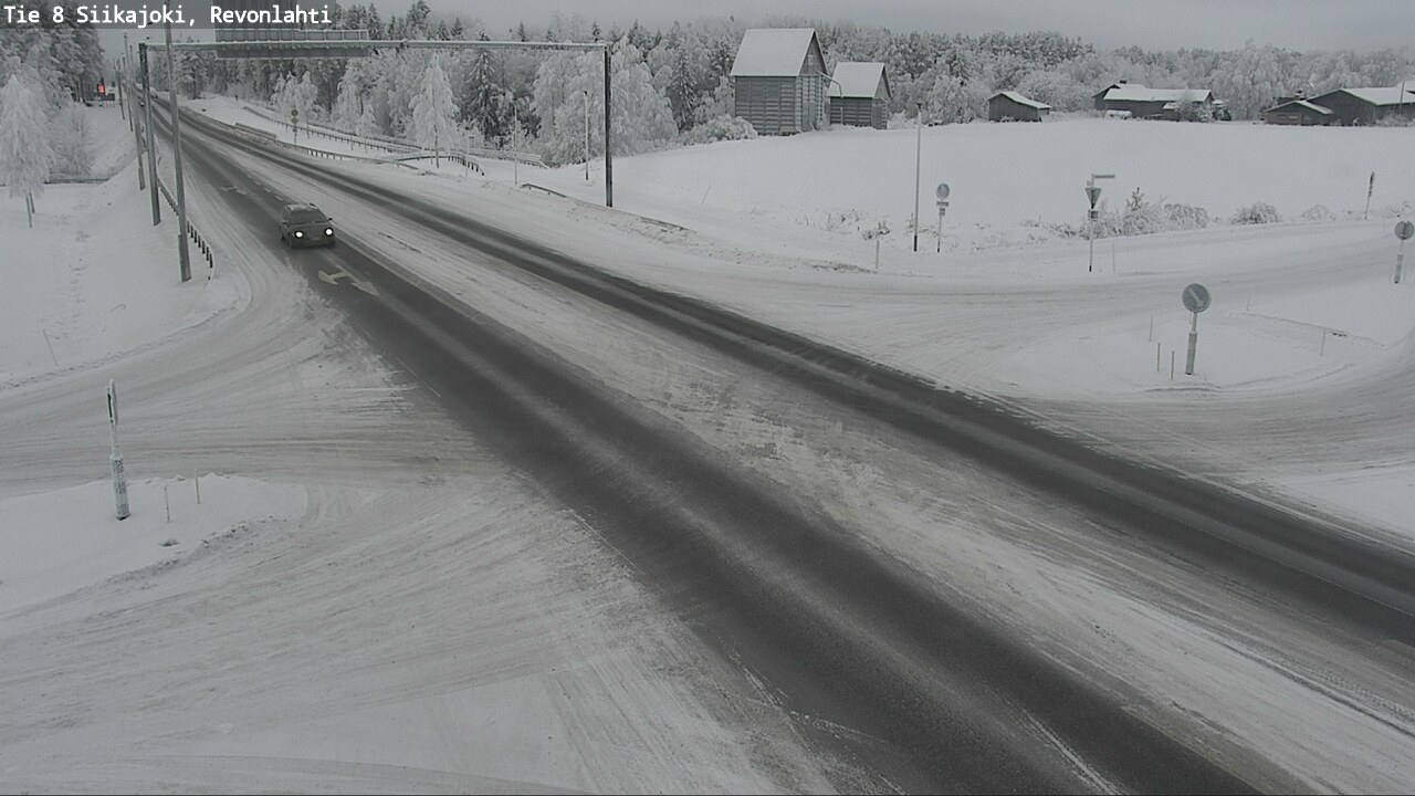 Weather Camera Image Road 8 Siikajoki, Revonlahti, Siikajoki, Pohjois-Pohjanmaa