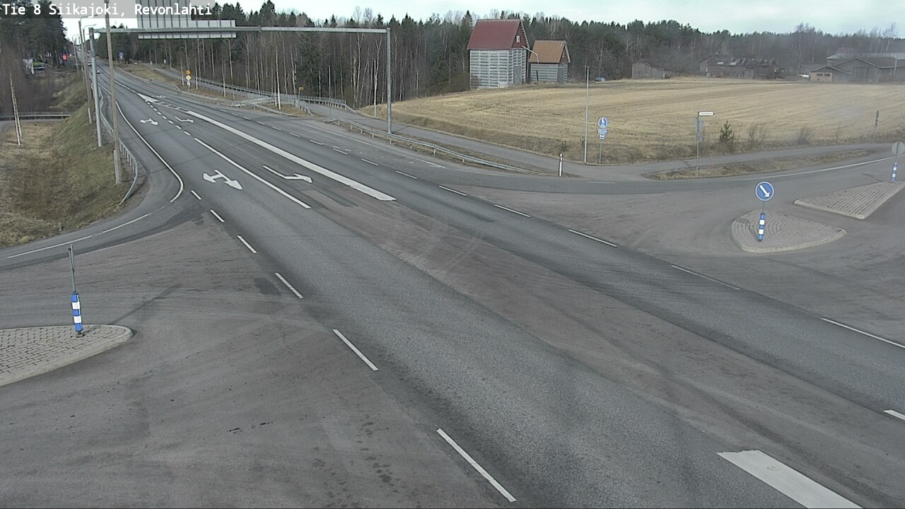 Weather Camera Image Väg 8 Siikajoki, Revolax, Siikajoki, Pohjois-Pohjanmaa