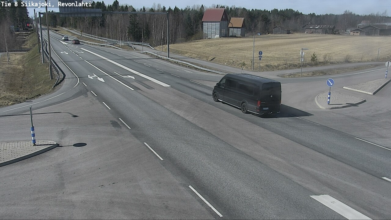 Weather Camera Image Väg 8 Siikajoki, Revolax, Siikajoki, Pohjois-Pohjanmaa